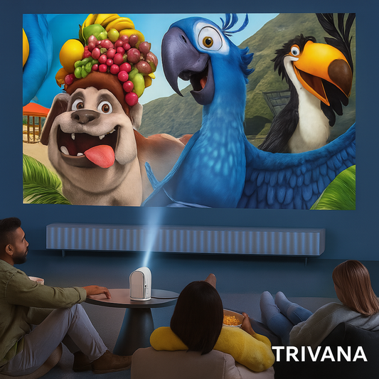 Trivana Mini Smart Projector – 1080P HD | 4K Support