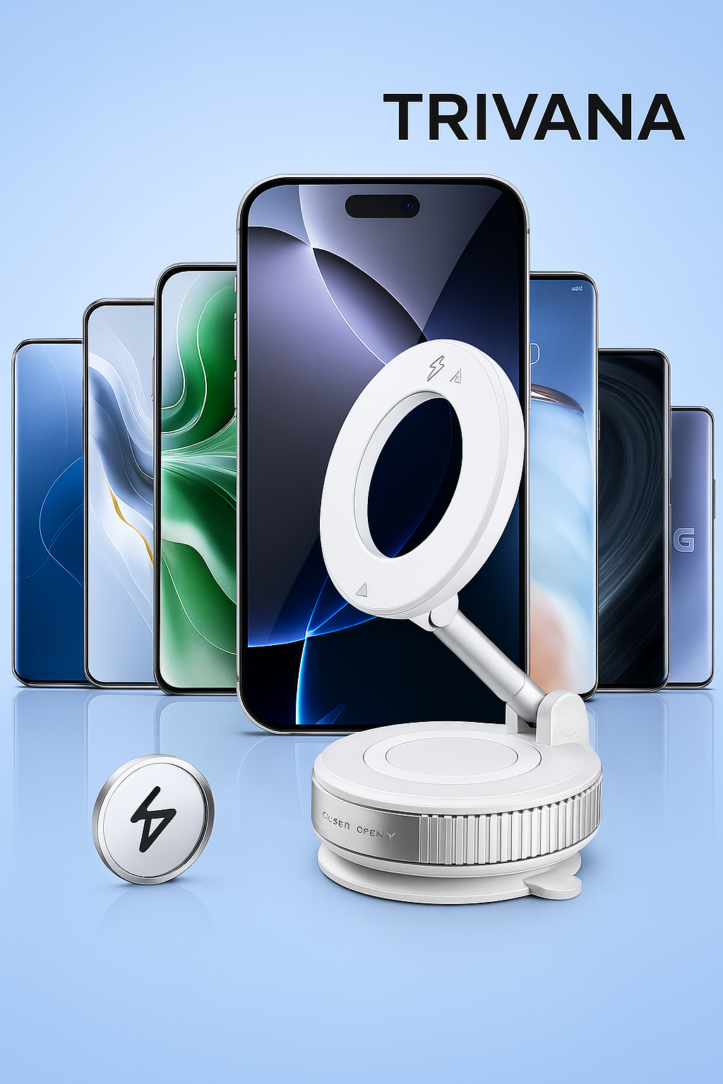 Trivana 360° Vacuum Magnetic Phone Holder