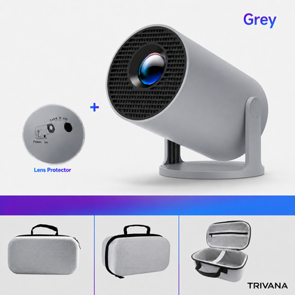 TRIVANA Smart Mini Projector with Wi-Fi 6, Bluetooth & 4K Support