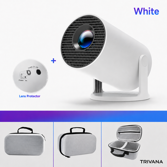 TRIVANA Smart Mini Projector with Wi-Fi 6, Bluetooth & 4K Support